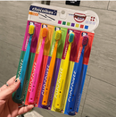 5 pacotes de conjunto de escova de dentes de cerdas de nylon macio Chocolate Swiss Careing, alça ergonômica, escolha ideal para viagens e hotéis