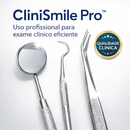 CliniSmile Pro Kit para exame clínico Dental Profissional de Inox. espelho, sonda e pinça.