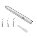 Aparelho de limpeza dental ultrassônico com 3 pontas, peça de mão com 2/4 furos para clareamento dental.