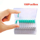 150 Unidades De Palito De Dente De Silicone Macio, Fio Dental e limpeza de aparelhos