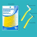 10PCS/Set Escova Interdental Tepe C/ Cabo - 0,45mm (10 unidades)