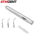 Aparelho de limpeza dental ultrassônico com 3 pontas, peça de mão com 2/4 furos para clareamento dental.