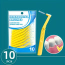 10PCS/Set Escova Interdental Tepe C/ Cabo - 0,45mm (10 unidades)