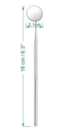 Kit 3 /5/ 10 espelhos odontológico com cabo inox para exame clínico- Cirurgião Dentista