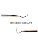 Kit 3 /5/ 10 sonda exploradora odontológica para exame clínico- Cirurgião Dentista