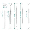 CliniSmile Pro Kit para exame clínico Dental Profissional de Inox. espelho, sonda e pinça.